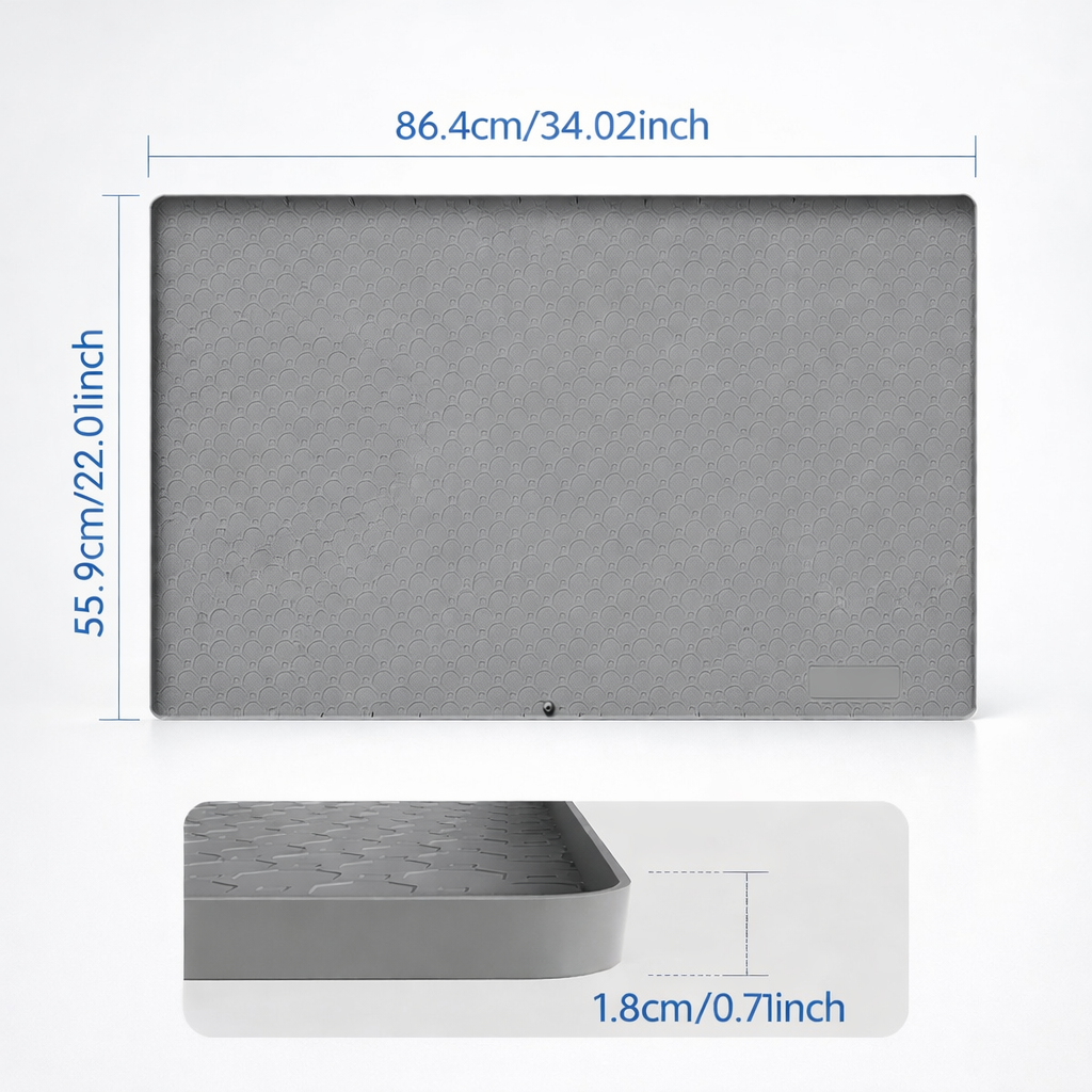 Organiseory | Waterproof Sink Mat Cabinet Protective Pad Silicone