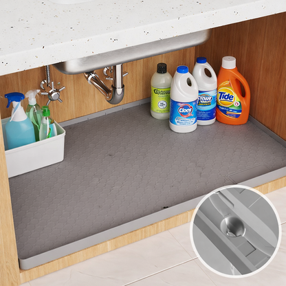 Organiseory | Waterproof Sink Mat Cabinet Protective Pad Silicone